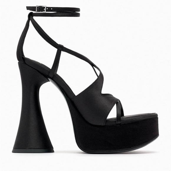Zara strappy platform sandals size 11 - Picture 1 of 9
